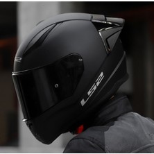 Ls2 Rapıd 2 Race Mat Siyah Fullface Motosiklet Kaskı Siyah Camlı