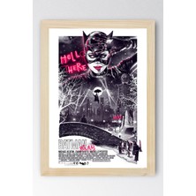 Batman Returns Çerçeveli Tablo - Batman And Catwoman Poster Tablo