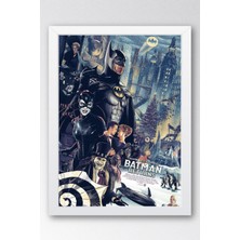Batman Çerçeveli Tablo - Batman Returns Eski Film Afişi Poster Tablo