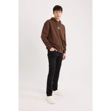 DeFacto Pedro Slim Fit Solmayan Renk Dar Kalıp Normal Bel Dar Paça Siyah Jean Pantolon S2711AZ25SP