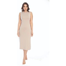 Shop58 3164 Kalın Askı Uzun Viskon Elbise Kombinezon