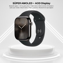 Ayers Watch Series 10 HK10 Amoled Ekran G-Sensör 2.02 Inç Akıllı Saat 1gb 2 Kordon Chat Gpt 2.0