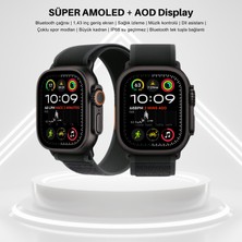 Ayers Watch Ultra 3 HK10 Amoled Ekran G-Sensör 2.02 Inç Akıllı Saat 1gb 2 Kordon Chat Gpt 2.0