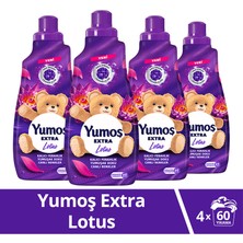 Yumoş Extra  Çamaşır Yumuşatıcı Lotus ml 1440 ml 60 Yıkama X4