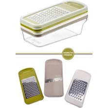 Multiprep Mandolin Rende Seti – 3 Başlık ve Hazneli Kapaklı Tasarım
