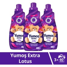 Yumoş Extra  Çamaşır Yumuşatıcı Lotus ml 1440 ml 60 Yıkama X3