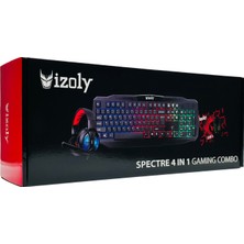 İzoly Spectre 4 In 1 Gaming Combo Klavye+Mouse+Kulaklık+Mousepad Seti