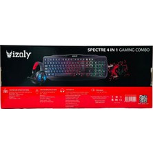 İzoly Spectre 4 In 1 Gaming Combo Klavye+Mouse+Kulaklık+Mousepad Seti