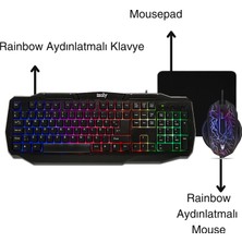 İzoly Spectre 4 In 1 Gaming Combo Klavye+Mouse+Kulaklık+Mousepad Seti