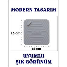 Cozley Kötü Koku Önleyici Silikon Mat - Böcek Önleyici Kapak - Banyo Mutfak Lavabo Balkon Gider Tıpası Kapağı - Gider Koruyucu Kapak - Su Geçirmez Ped - BEJ