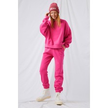 Gothamvibes Kadın Jogger Fuşya Eşofman Altı