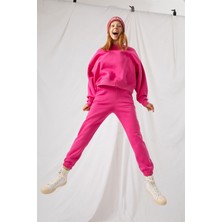 Gothamvibes Kadın Jogger Fuşya Eşofman Altı