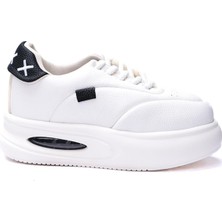 Celira Dvm Ekru Siyah Günlük Kadın Sneaker Spor Ayakkabı