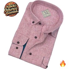 Kışlık Pamuklu Uzun Kollu Erkek Oduncu Gömlek (Regular Kalıp)