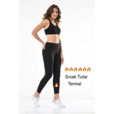Eren Style Dynamic Leggins Kışlık Termal Pamuklu Cepli PANTOLON-1144
