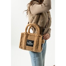 Elizan Kolon Askılı The Tote Modern Vizon Peluş Kadın Çantası