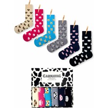 6'lı Çoklu Hayvanlar Desenli Çorap Seti