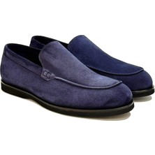 Trust Shoes Suet Deri Lacivert Casual Ayakkabı