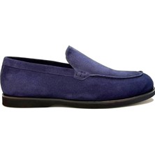Trust Shoes Suet Deri Lacivert Casual Ayakkabı