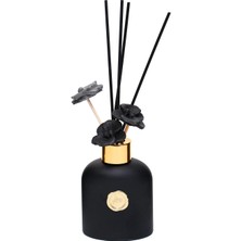 Missi 130 ml Siyah Cam Şişe Bambu Çubuklu Black Vanilya Oda Kokusu