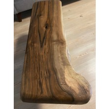 Kastawoods 2180037 Ceviz El Yapımı Kütük Orta Sehpa 88 x 27, Yükseklik:45