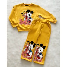 Sarı Içi Şardonlu Çoçuk Eşofman Takımı