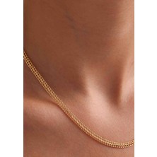 Bayar Gold 14 Ayar Altın Viyana Zincir Kolye 3.5 mm