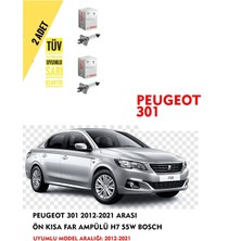 Peugeot 301 2012-2021 Arası Ön Kısa Far Ampülü (2 Adet) Sarı Renk