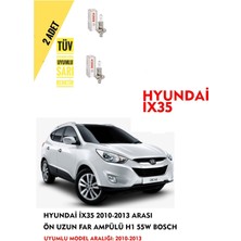 Bosch Hyundai IX35 2010-2013 Arası Ön Uzun Far Ampülü (2 Adet) Sarı Renk