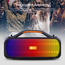 Lecoo DS155 30W Kablosuz Bluetooth 5.0 RGB Aydınlatmalı IPX5 Suya Dayanıklı TWS Stereo Boombox Taşınabilir Hoparlör Siyah