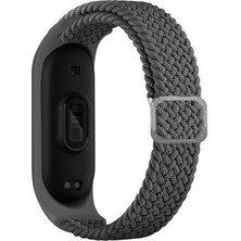 Techno Guru Xiaomi Mi Band 5 Hasır Esnek Örgü Naylon Kordon KRD49