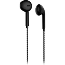 Lecoo EH104 Kablolu 3.5mm Jacklı Kulak İçi Mikrofonlu Kulaklık Siyah