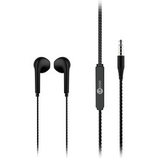 Lecoo EH104 Kablolu 3.5mm Jacklı Kulak İçi Mikrofonlu Kulaklık Siyah