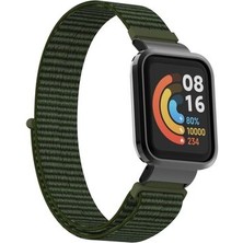 Redmi Watch (Mi Watch Lite) Kordon Hasır Örgü Yapılı Naylon Kumaş KRD61