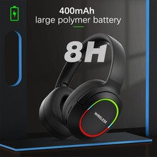 Digital Computer Home L800 Kablosuz Kulaklık Müzik Gaming Headset LED Işıklı/mikrofonlu Katlanır Bluetooth Kulaklık-Haki (Yurt Dışından)