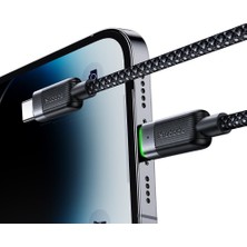 Mcdodo CA-2010 36W Usb-C To Lıghtnıng Manyetik Sarılabilir Kablo - 1.2 M Siyah