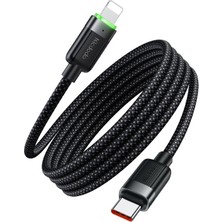 Mcdodo CA-2010 36W Usb-C To Lıghtnıng Manyetik Sarılabilir Kablo - 1.2 M Siyah