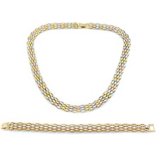 Ferizz 316L Çelik Üç Renkli Kadın Set SET-130