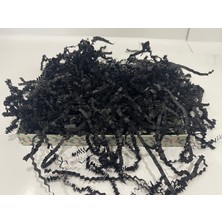 HUR-AY PACK Siyah Kırpık Kırpıntı Z Zigzag Pelur / Kırpıntı Kağıt / 100 gr / Süs Dolgu Malzemesi