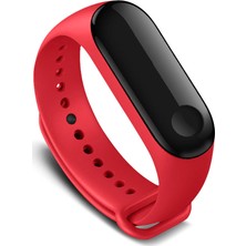 Kyver Xiaomi Mi Band 3 - Mi Band 4 Akıllı Bileklik Kordon Kayış Kırmızı