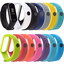 Kyver Xiaomi Mi Band 3 - Mi Band 4 Akıllı Bileklik Kordon Kayış Kırmızı
