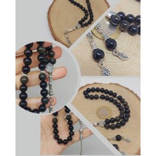 Golden & Siyah Obsidyen Taşı 33LÜK Tesbih 8mm (1250)
