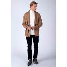 Lee Cooper Şal Yaka Regular Fit Deve Tüyü Erkek Kazak 241 Lcm 242001 Brıce Camel