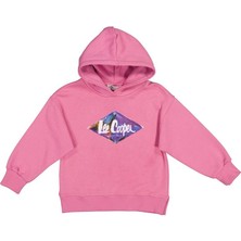 Lee Cooper Kalina Kız Çocuk Kapüşonlu Sweatshirt Pembe