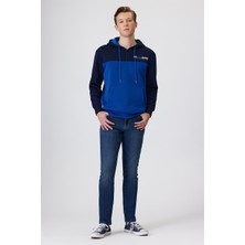 Lee Cooper Juno Erkek Kapüşonlu Sweatshırt Lacivert-İndigo