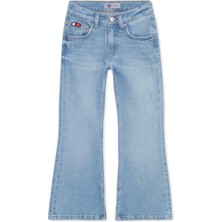 Lee Cooper Normal Bel Kadın Denim Pantolon 242 Lcg 121007 Flare Easter Blue