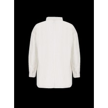 Lee Cooper Normal Kalıp Düz Beyaz Kadın Gömlek - 222 LCF 241004