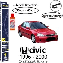 Niken Honda Civic Ön Silecek Takımı (1996-2000) + Autokit Konsantre Cam Suyu