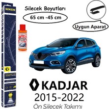 Niken Renault Kadjar Ön Silecek Takımı (2015-2022) + Autokit Konsantre Cam Suyu