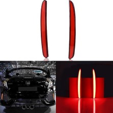 Araba LED Arka Tampon Sis Lambası Fren Lambası Dinamik Dönüş Sinyali Reflektör Tipi R 2016-2018 (Yurt Dışından)